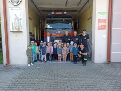 Wizyta przedszkolaków w OSP Zabiele