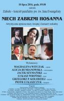 Plakat na koncert wokalny w ramach XXIII Festiwalu Muzyczne Dni Drozdowo - Łomża 2016